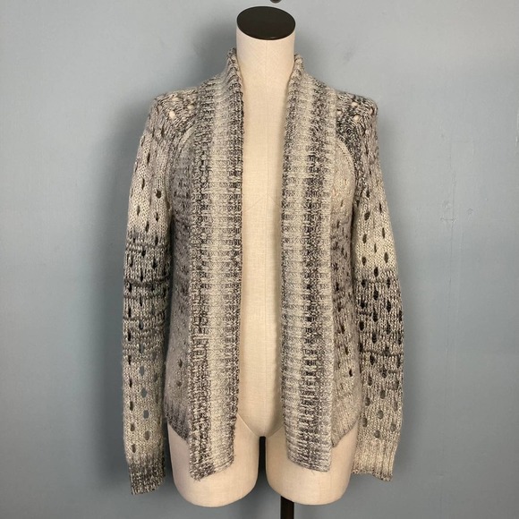 𝅺american Eagle Outfitters Wool Blend Open Front Ombre Cardigan Women's Size XS - Picture 1 of 12